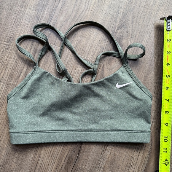 Nike Women's Indy Olive Strappy Sports Bra - Size Small - Picture 4 of 8